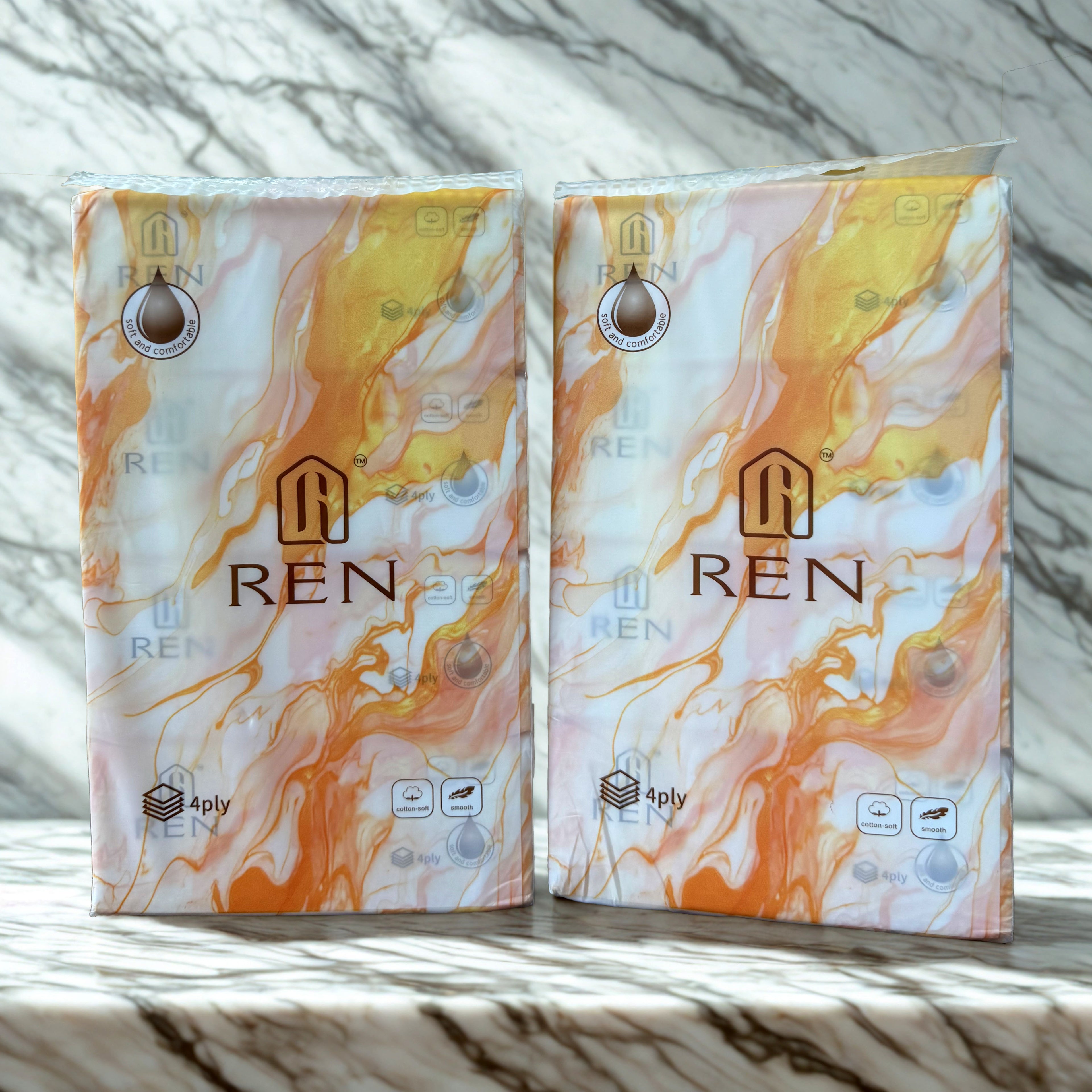 REN Tissues 4-Ply Premium Facial Tissues
